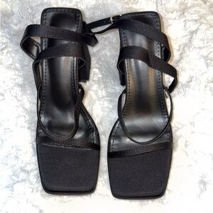 Y2K Bratz Style Black Strappy Women's Sandals